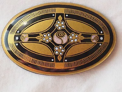 Michaela Frey Brooch With  Enamel  Rare ! ( Eb19) • $55