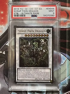 PSA 9 Mint - Scrap Twin Dragon STBL-EN044 1st Edition Ultimate Rare YuGiOh • $64.99