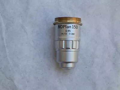 OLYMPUS MICROSCOPE OBJECTIVE MDPLAN 150 0.95 ∞/0 F=180 150x M D PLAN IC IC150 • $350