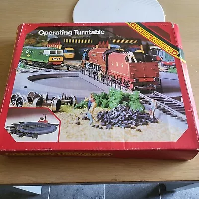 Hornby OO Gauge R410 Operating Turntable Electrically Operated Boxed • £5.50