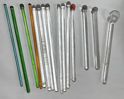 Vintage Glass Chemistry Stirring Rods Set Of 15 • $21.50
