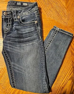 Miss Me Signature Ankle Skinny Denim Blue Jeans Womens Size 26  • $28