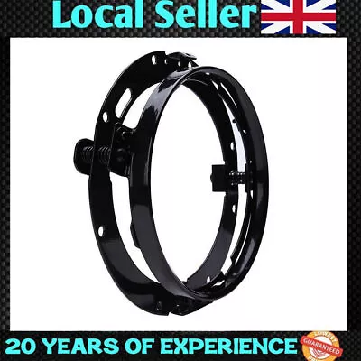 Black Round 7 Inch Headlight Mount Ring Bracket For Harley FLHTCU FLHTK FLHX UK • £14.95