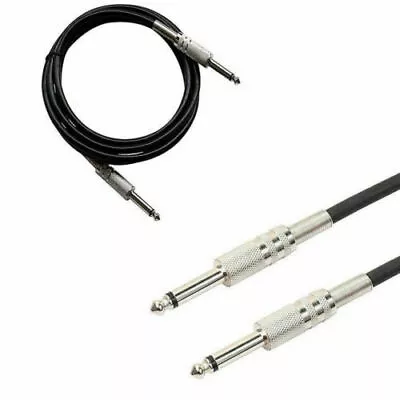 1.5M MONO 1/4 Inch Jack Audio CABLE LEAD 6.35 Mm Plug For Play Music Dj • £6.99