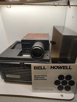 Bell & Howell RC50 (35MM) Vintage Slide Projector With Manual And Cover Clean • $64.99