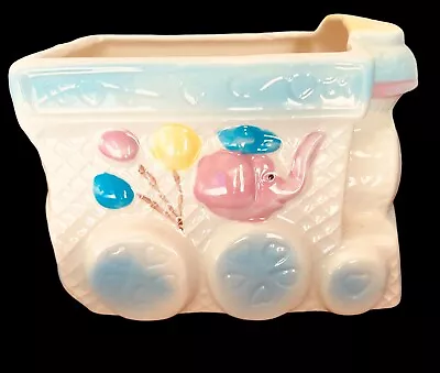 My Neil Baby Planter Train Elephants Balloons Nursery Vintage • $12.67