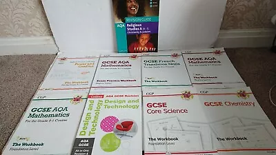 9 X GCSE REVISION BOOKS BUNDLE  Mathematics Science  Chemistry Power And Conflic • $25.25