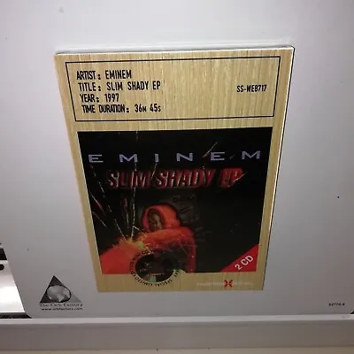 Eminem - Slim Shady EP (2xMiniCDs Wooden Box) Gift Edition - SEALED! • $29.99