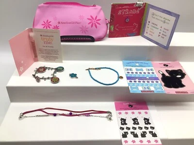 $27.89 • Buy American Girl Lot Truly Me Perfume .05 Coconut SAIGE Turquoise Necklace Stickers