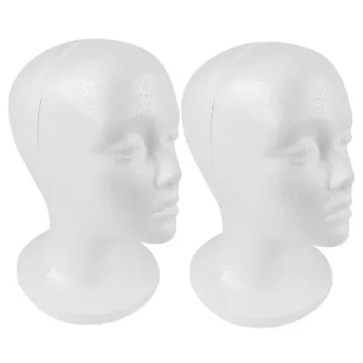 SHANY Styrofoam Model Heads/Hat Wig Foam Mannequin - 11  Round Base - 2 Pieces • $17.95