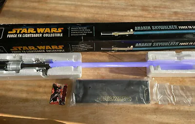 STAR WARS Master Replicas Force FX Anakin  Luke Skywalker  2005 Blue Lightsaber  • $340.22