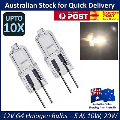 12V G4 HALOGEN BULBS - 5W 10W 20W Warm Light Globe - JC Bi-Pin - 2 6 10 Pcs Lots • $5.50