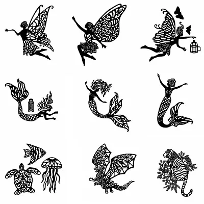 $7.10 • Buy Fairies Mermaid Metal Cutting Dies Stencil DIY Scrapbooking Paper Cards Crafts