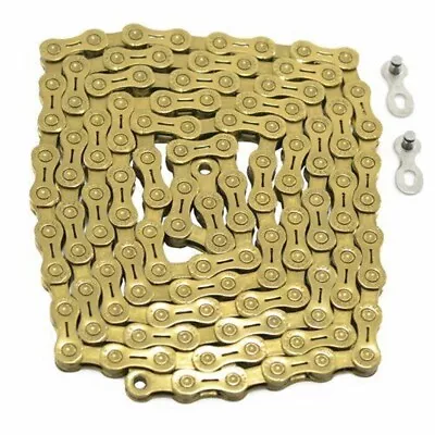 YBN 11 Speed Chain 120 Link W/ Power Lock For Shimano / Sram / Campagnolo Gold • $84