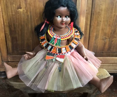 Mannequin Poupée Vintage En Bakélite – Yeux De Verre – Italie Années 50