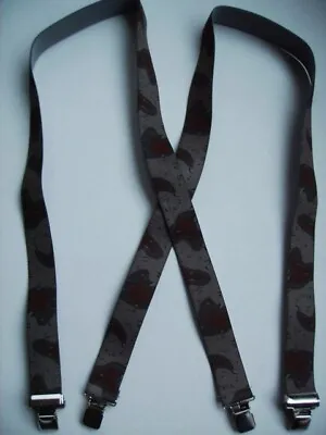 Men's Suspenders X Style 1-1/2 Or2  DSST Camouflage Desert Storm Snaps USA Made • $19.66