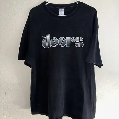 Vintage The Doors Shirt Men's Extra Large Black Jim Morrison Band Y2K 2004 • $35