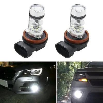 2X H11 H8 LED Fog Light Bulbs CREE SMD 2323 6000k Pure White Projector 100W • $13.79