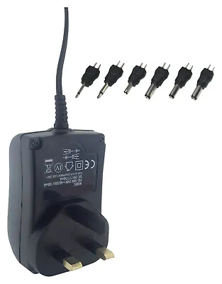 Maplin 24V 750mA AC/DC Switched Mode Power Supply 100 - 240V Interchangeable Tip • £12.89