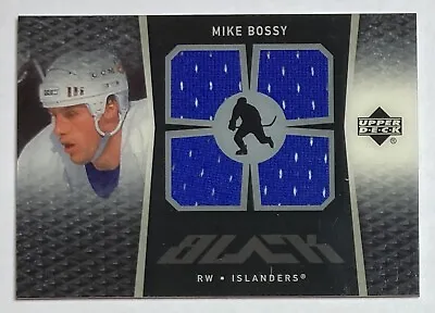 2007-08 Upper Deck Black Hockey Mike Bossy Quad Jersey Card - Rare • $12