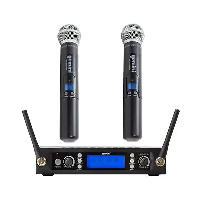 Gemini Sound Pro Dual Wireless Microphone System Professional Handheld Long ... • $231.20