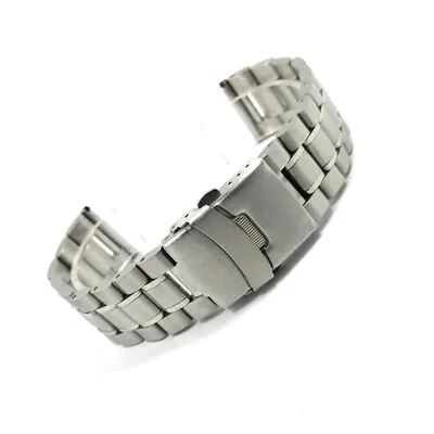 New 18 20 22 24 26mm Stainless Steel Metal Bracelet Solid Watch Band Strap • $10.98