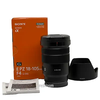 $780.25 • Buy NEW SONY E PZ 18-105mm F4G OSS Lens For E Mount APS-C (SELP18105G)