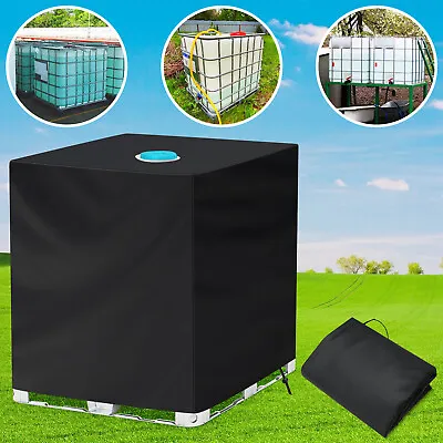 1000L Rain Sun Dust UV-Protective Hood Cover For Water Tank IBC Container Foil • £12.99