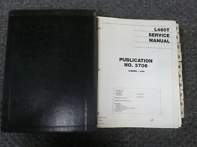 Volvo Clark Michigan Euclid L480T Loader Shop Service Repair Manual S/N 829A • $115.49