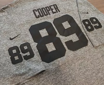 Amari Cooper #89 Oakland Las Vegas Raiders Nike Jersey Gray 2xl 27  PTP Tag 3xl • $59.99