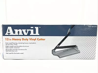 Anvil Vinyl Tile Cutter 12 In. Steel Blade Die-Cast Aluminum Base 1006402015 USE • $44.95