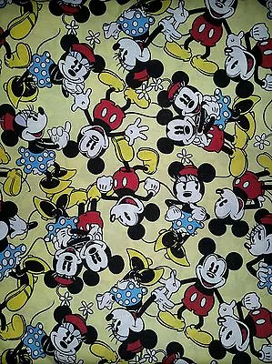 £14.22 • Buy DISNEY MICKEY MOUSE & MINNIE CARTOON TOGETHER LOVE LINED VALANCE 42x12