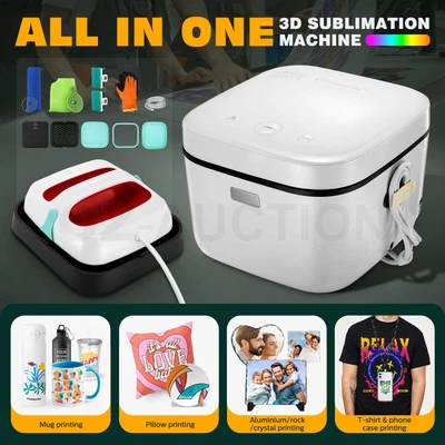 $410.95 • Buy 3D Sublimation Printer Vacuum Heat Press Transfer Mug Mat Blank Printing Machine