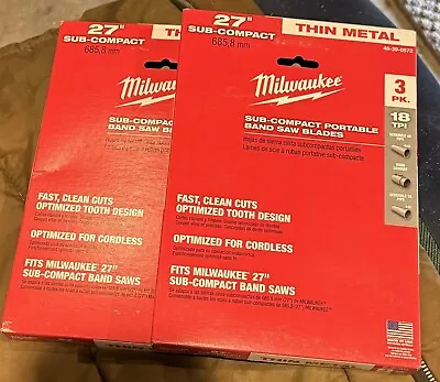 M12 Sub-compact 18 Tpi Band Saw Blade (3-pack) | Milwaukee Portable Blades New • $30