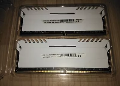 Corsair Vengeance RGB White 16GB (2x8GB) DDR4 3600MHz CL18-19-19-39 • £59.99