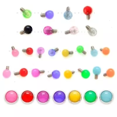 £3.25 • Buy Dermal Anchor Top - Ball Micro Dermal Head Microdermal Flat Surface Piercing