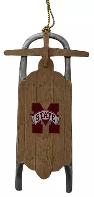 Mississippi State Bulldogs Sled 4” Ornament By Ridgewood Collectibles-NIB • $13.99