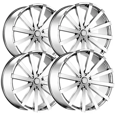 (Set Of 4) Velocity VW12 22x9 6x5.5  +30mm Chrome Wheels Rims 22  Inch • $1487.96