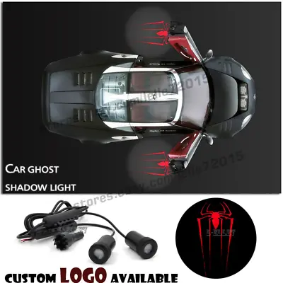 $16.68 • Buy Red Spider Spiderman Car Door Spot Courtesy Welcome Projector Ghost Shadow Light