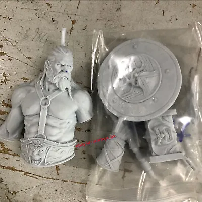 Unpainted 1/12 Resin Old Man Bust Warrior Model Kit Unassembled Garage Kit GK • $45.90