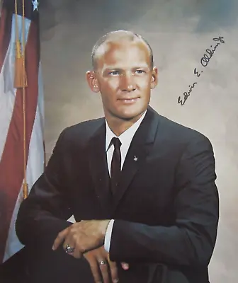 Vintage NASA Astronaut Signed Picture Edwin E. Aldrin Apollo 11 (Autopen) 1966 • $44.58