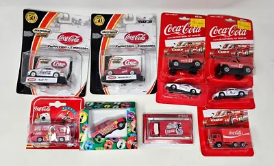 Hartoy Matchbox Majorette Coca-Cola Die-cast Car Truck Lot Of 10 • $39.99