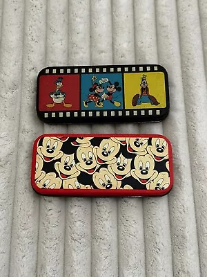 Lot Of Two Walt Disney Watch Tins Mickey Mouse Goofy Donald Duck • $20