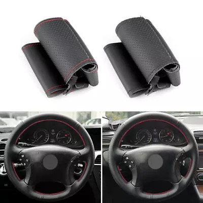 For Mercedes Benz C-Class W203 2001-2007 Car Steering Wheel Sewing Leather Cover • $10.99