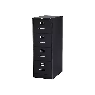 Staples Commercial 4 File Drawer Vertical File Cabinet Locking Black Legal • $254.02