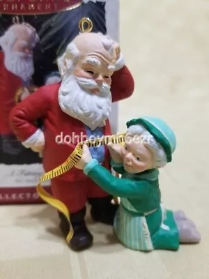 Hallmark 1993 A Fitting Moment Mr. Mrs. Claus Santa Series Christmas Ornament • $10.19