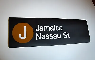 New York City Subway J Jamaica Nassau Roll Sign Jay-Z R32 MTA NYC TA • $59.99