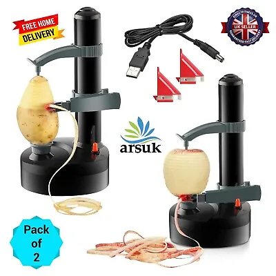 Electric Potato Peeler Machine Automatic Apple Peeler Vegetable Peeling Machine • £14.99