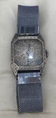 Antique Art Deco Swiss AWONER Mechanical 15 Jewels 2 Adjust Men's Unisex Watch • $49.99