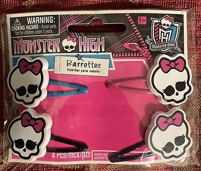 Monster High Barrettes Hair Clips Girls Birthday Party Favors 4ct Party Supplies • $3.50